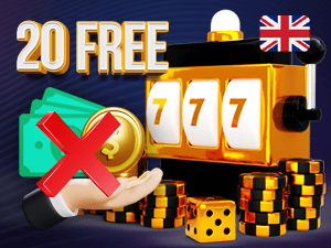 Banner of 20 Free Spins No Deposit Bonus