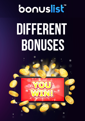 A bonus winning sign on a mobile phone for different types of bonuses in UK