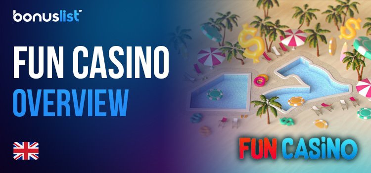 Swimming pools, sun loungers, trees and different items for a pool party for Fun Casino overview